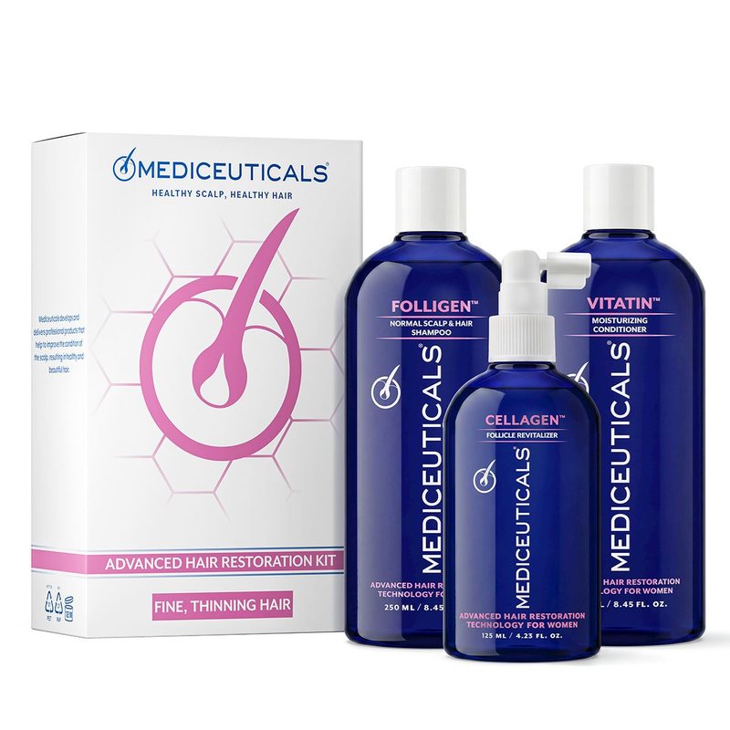 Advanced Hair Restoration for Women Kit Fine, 2 × 250 ml + 125 ml